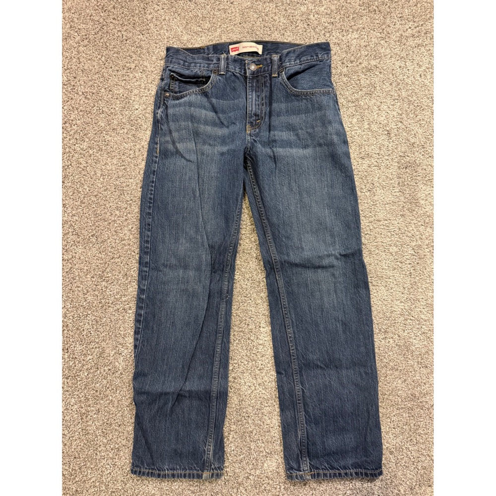 Levi's Jeans Boys 18 Reg Blue 505 Regular Straight Leg Denim Pants 29x29